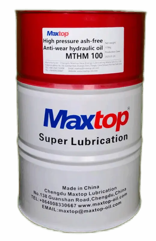 high pressure ashless anti wear hydraulic oil 100