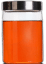 sample of gasoline engine oil glass bottles