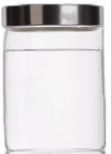 sample of quenching oil in glass bottles