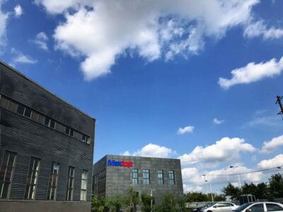 one corner of the factory