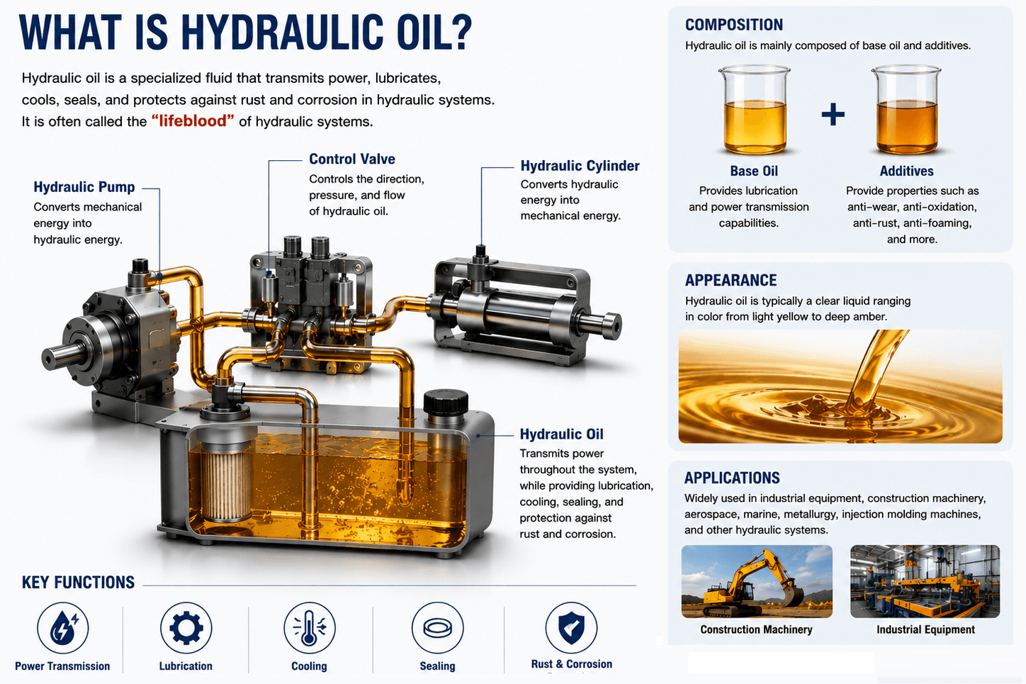 Hydraulic Oil Classifications: Comprehensive Guide to the Latest ISO/DIN Standards 1 What is hydraulic oil